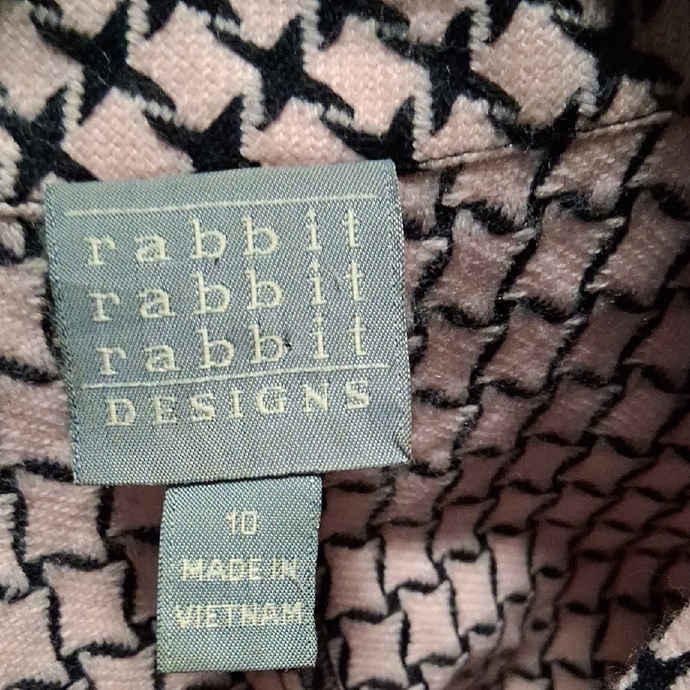 Rabbit Rabbit Rabbit Women's Checkered Trench Coat - Picture 3 of 5